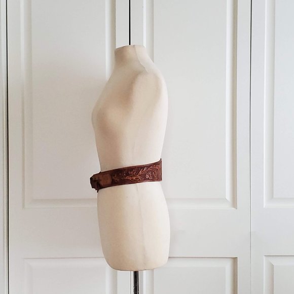 Vintage Carved Leather Belt main image 10